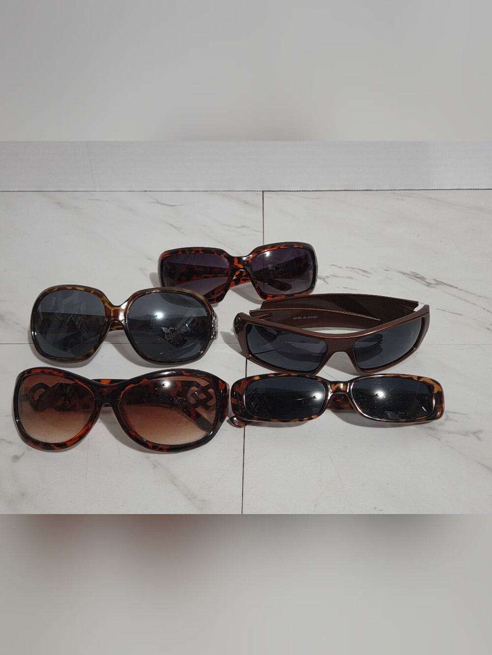 Classic Brown Tortoiseshell Women's Sunglasses - Pack Of 5